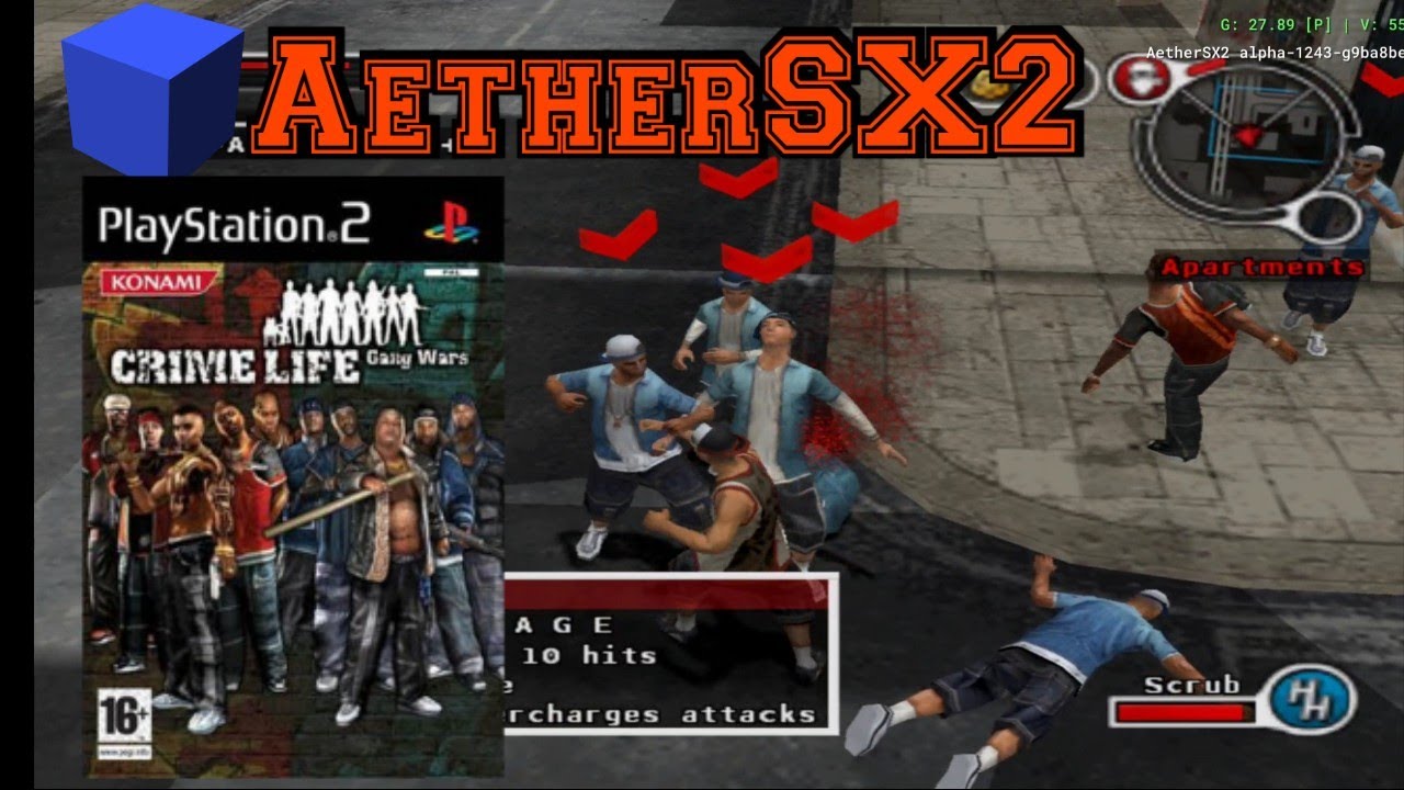 AetherSX2 Crime Life - Gang Wars + Settings & Save Data