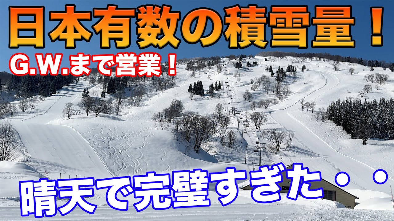 【神コンディション】シャルマン火打スキー場のフリーランが極上すぎた！