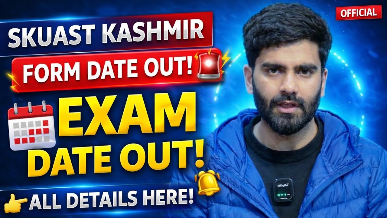 SKUAST Kashmir Admission forms out for 2026 UET | All Details Are Here 