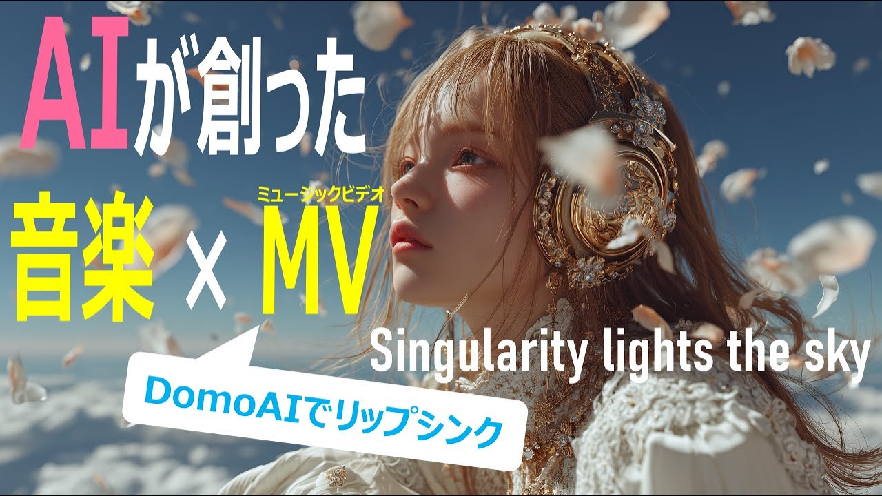 【フルMV】「Singularity lights the sky」まぼぴぴ　#domoai #生成ai