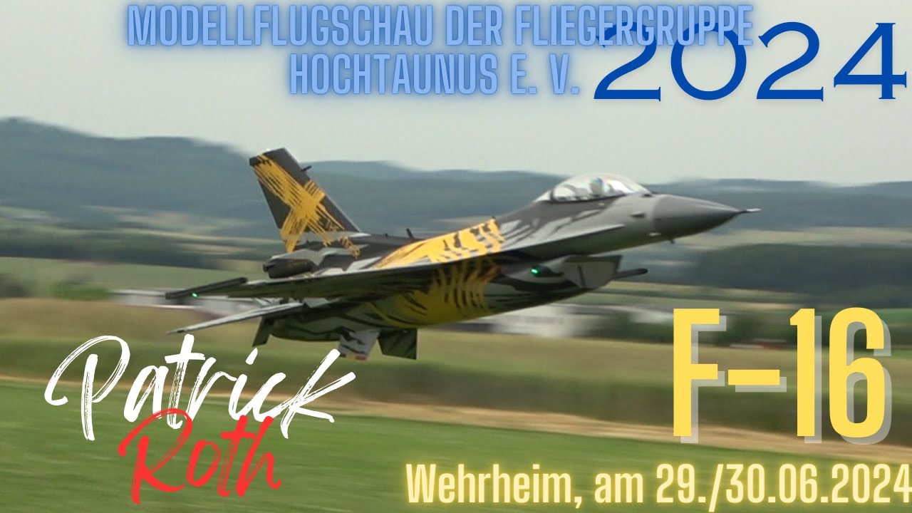 RC SCALE TURBINE JET F-16  (Modellflugschau Wehrheim 2024)