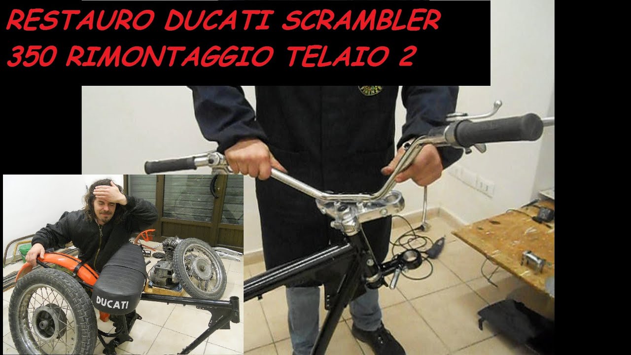 RESTAURO DUCATI SCRAMBLER 350 RIMONTAGGIO TELAIO 2