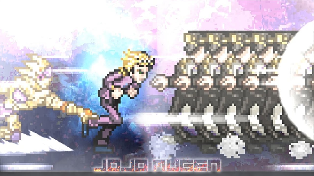 Infinite Power Jotaro vs  Giorno - Epic Quick Match Battle | MUGEN