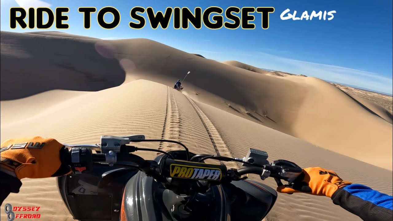 Glamis dunes ride to swing set -3 Raptor 700's from gordons well