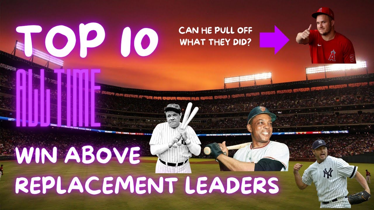 ALL-TIME MLB WINS ABOVE REPLACEMENT CAREER LEADERS.
