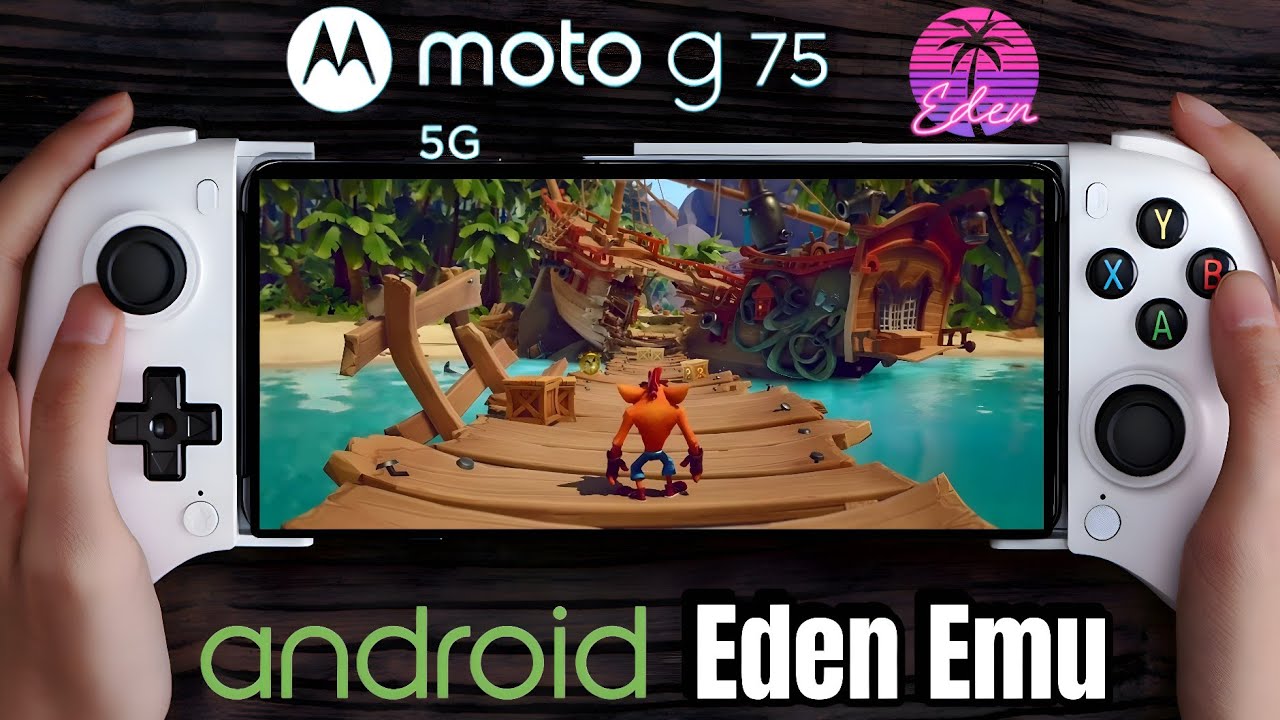 Moto G75 Snapdragon 6 gen 3 Test Crash Bandicoot N. Sane Trilogy en Eden Emu 