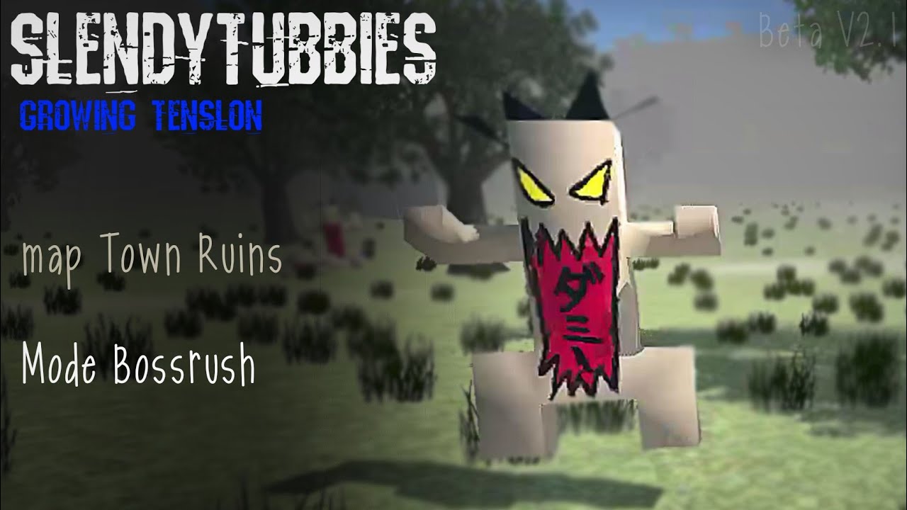 Slendytubbies Growing Tension - Town Ruin (Day) | Mode Boss Rush