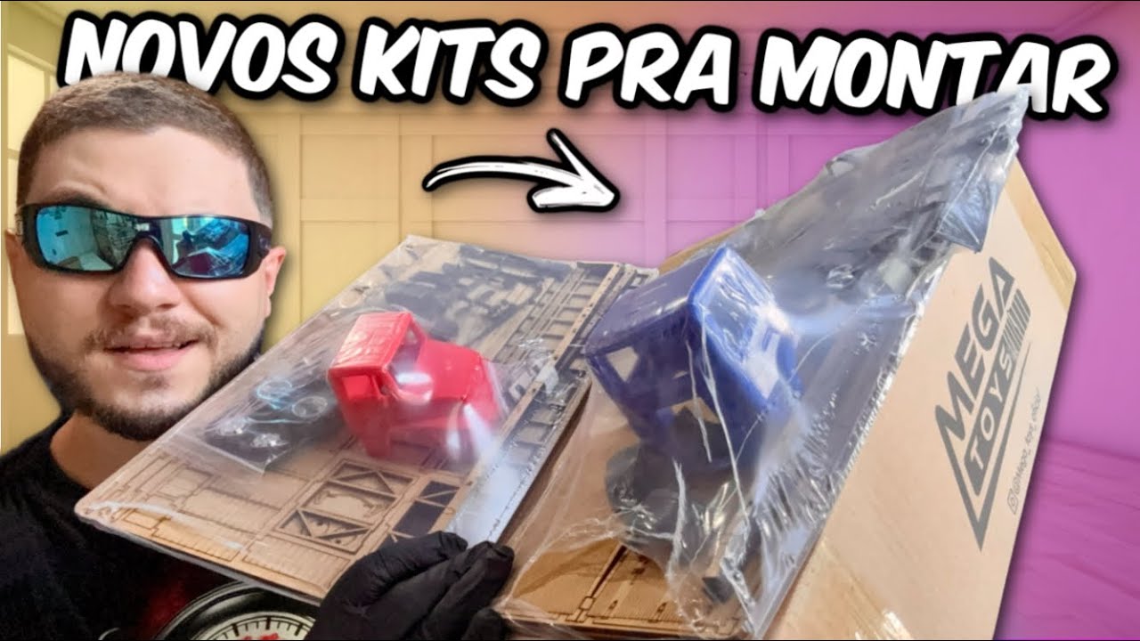 RECEBI OS NOVOS KITS CAMINHÕES DA MEGA TOYS