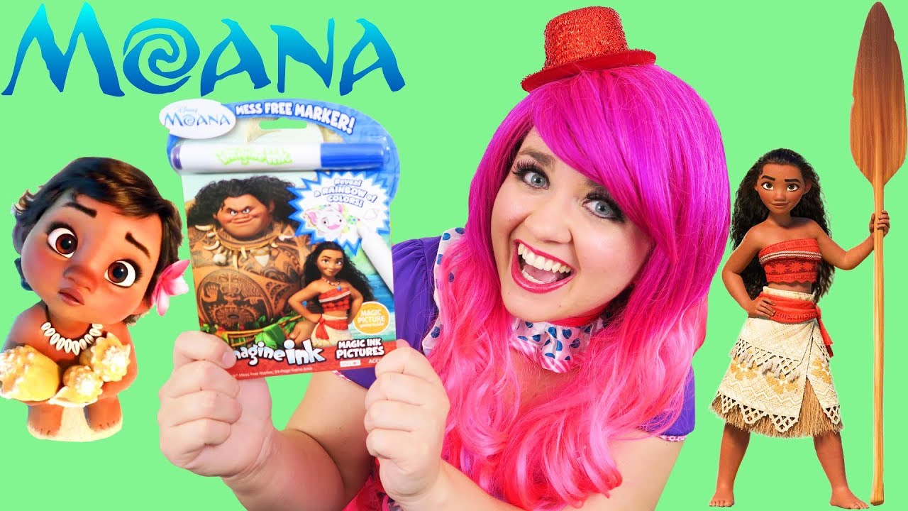 Coloring Moana Magic Ink Coloring & Activity Book Imagine Ink | KiMMi THE CLOWN