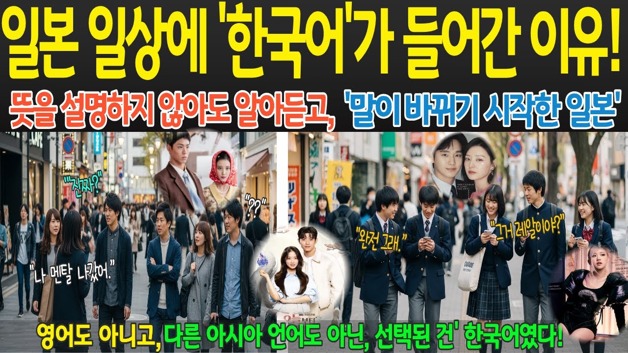 [해외감동사연] 일본 젊은 세대의 일상이 바뀐 순간, 일본어가 멈춘 자리, 한국어가 들어왔다. 
