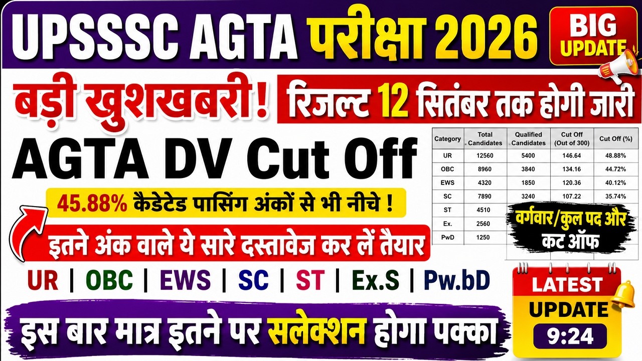 UPSSSC AGTA 2026 Expected Cutoff 🔥 | Category-Wise Cutoff & Safe Score | AGTA Cutoff Prediction 2026