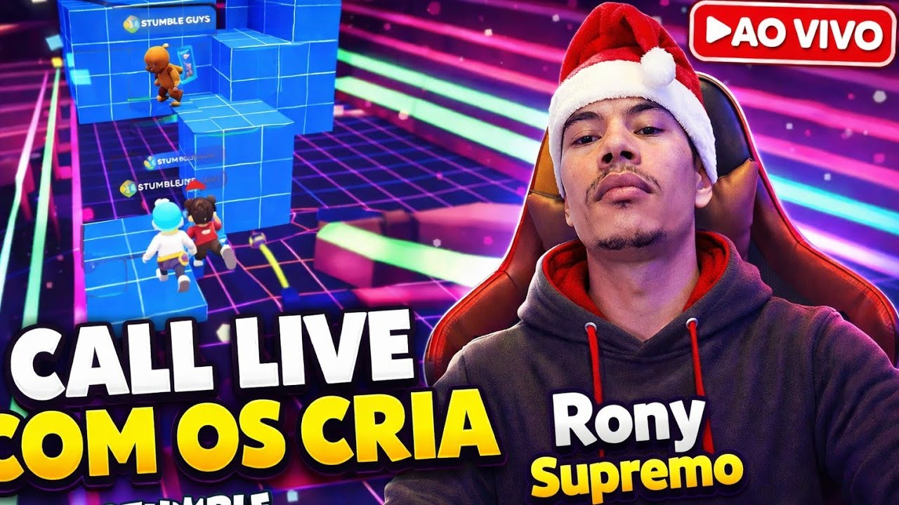 STUMBLE GUYS AO VIVO LIVE DO RONY SUPREMO