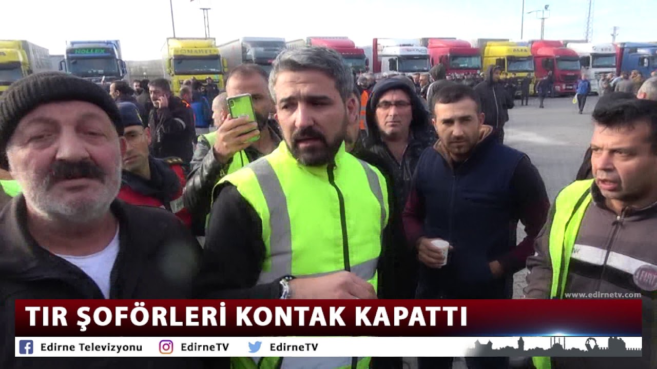 TIR ŞOFÖRLERİ KONTAK KAPATTI