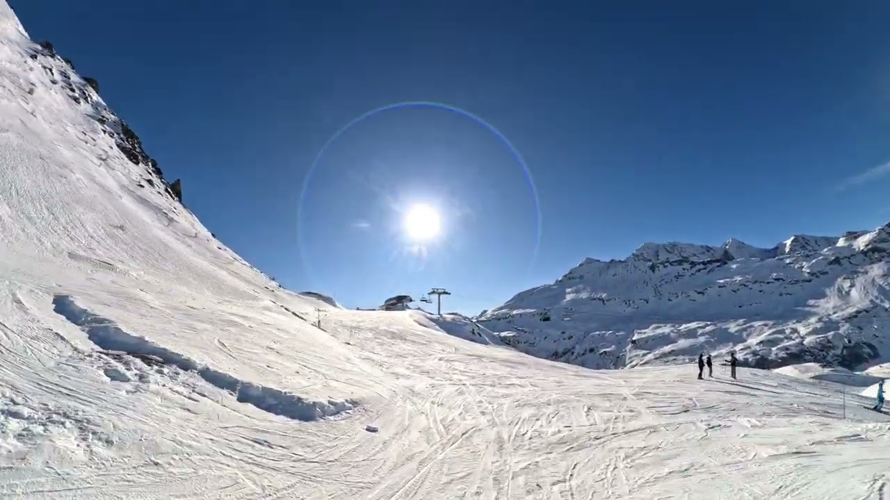 Val Cenis Ski  - 4 K - GoPro 12 -  Met - vers le Mont Cenis - Mont Cenis   -   27-12-2023