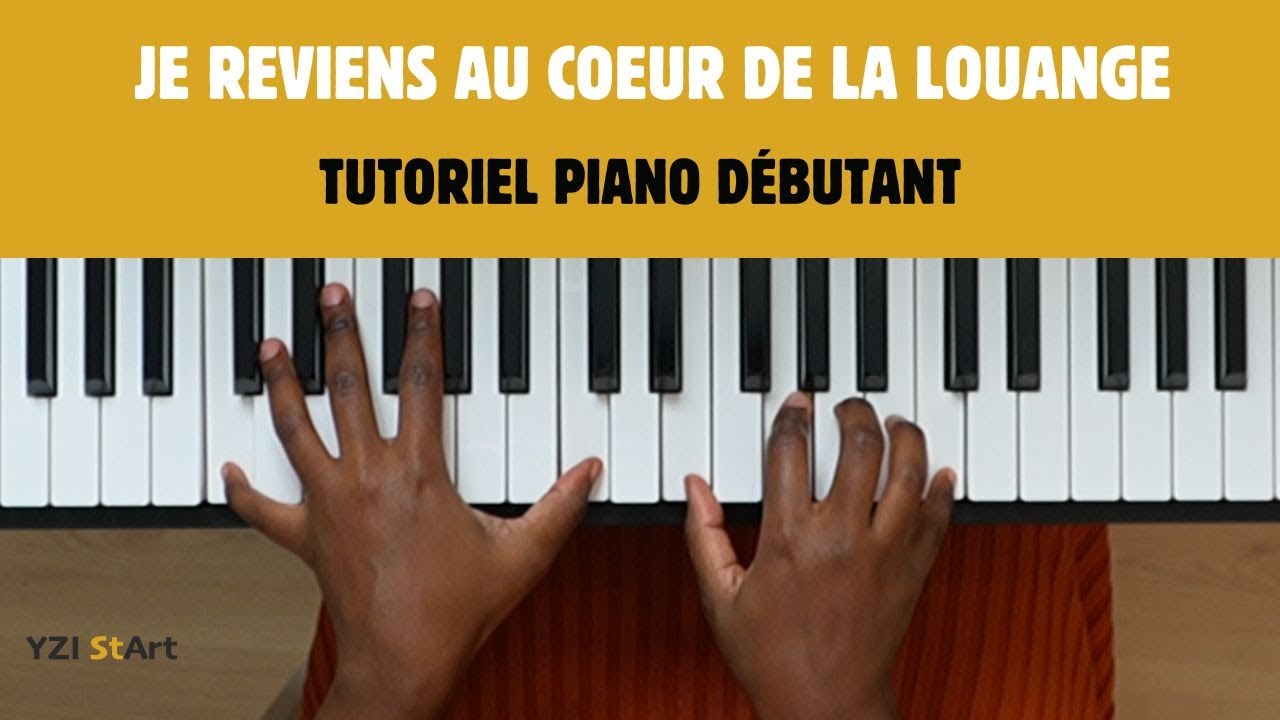 Je reviens au coeur de la louange (The heart of worship) - TUTORIEL PIANO FACILE - PIANO GOSPEL