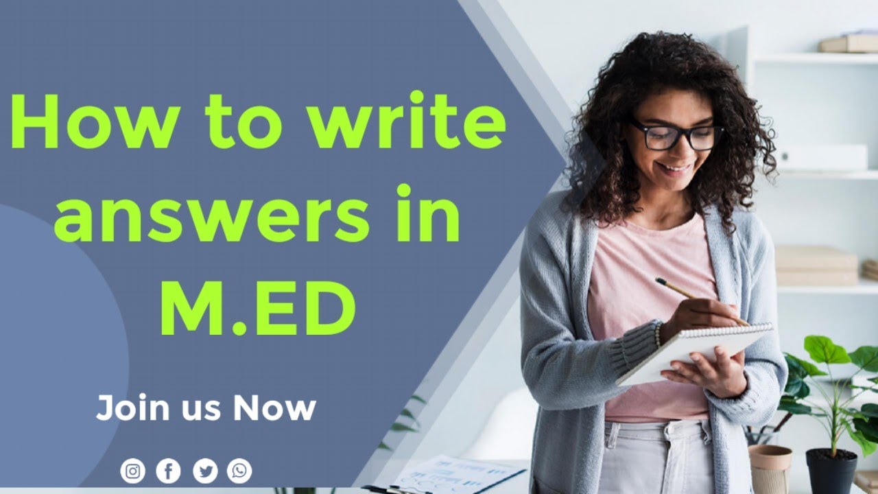 How to write answers in M.Ed| paper 4th| Intro to edu research @alakwealth