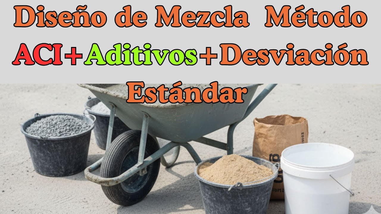 Cómo Diseñar una Mezcla de Concreto Precisa usando ACI + Desviación Estándar + Aditivos