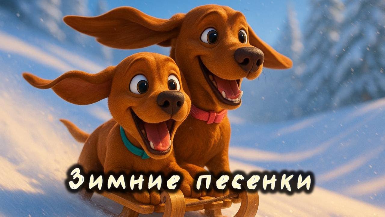 Зимние песенки для детей ❄️ Весёлый снежный музыкальный мультик