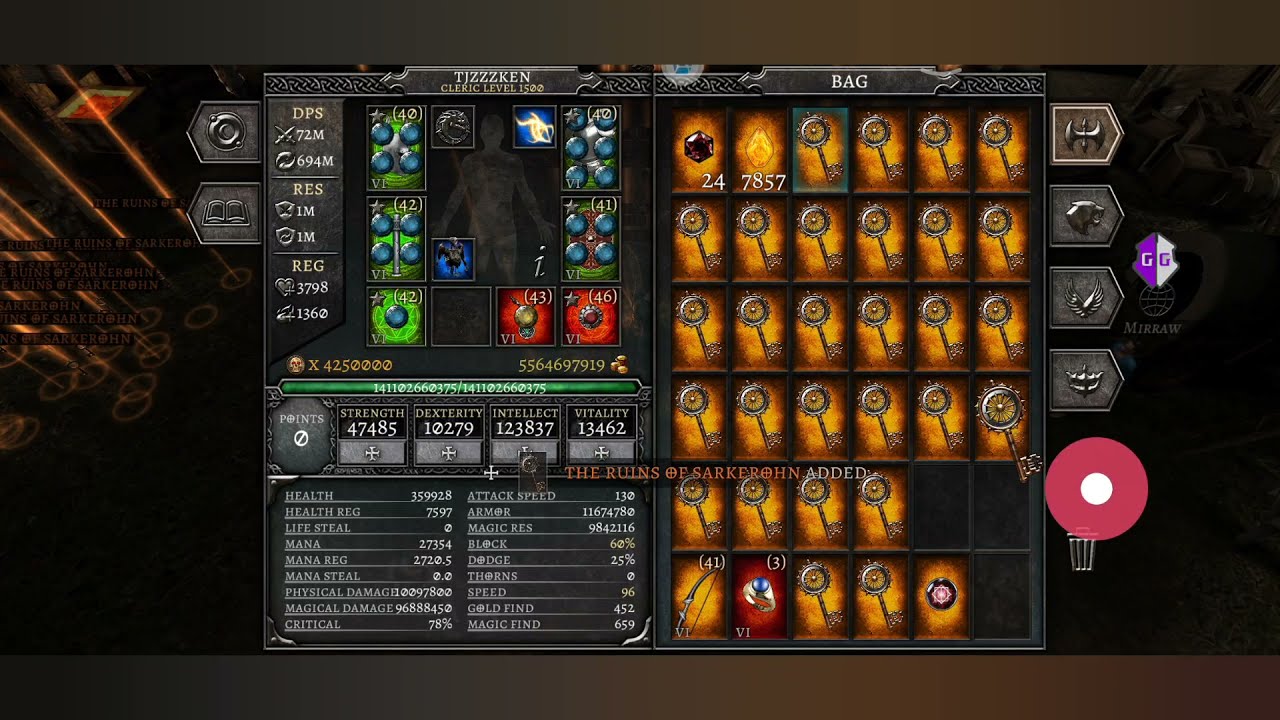 AnimA ARPG (Online Ver2.6.7) HACK - Bug / Dupe Items (Game Guardian)