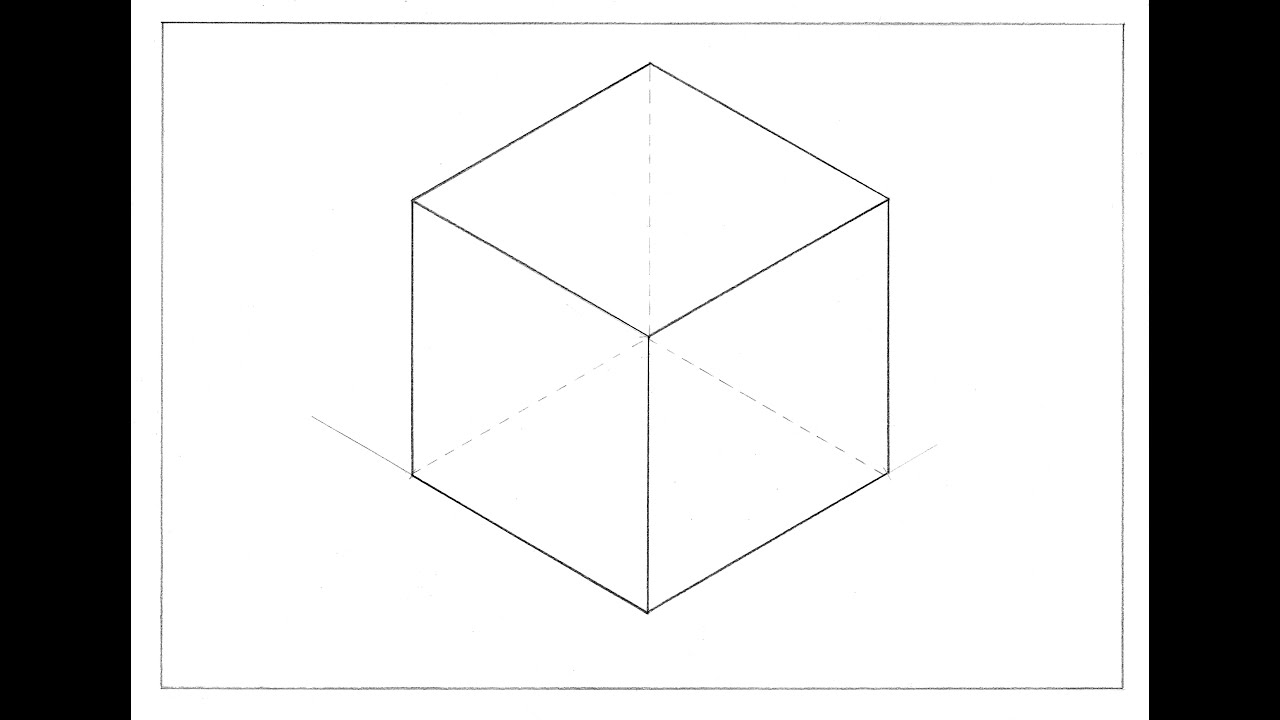 Assonometria isometrica cubo