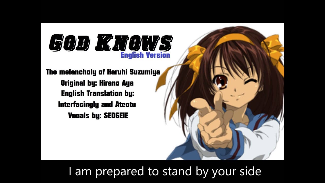 God Knows:Haruhi Suzumiya:English:[SEDGEIE] 2014 re-make