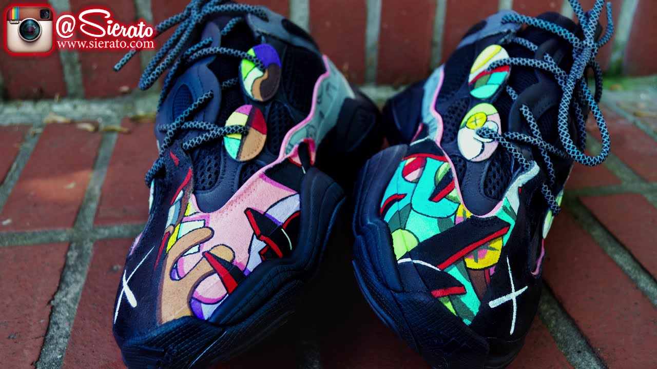 Sierato's Incredible Custom Kaws Desert Rat Yeezy 500 Hand Painting! 👟🎨