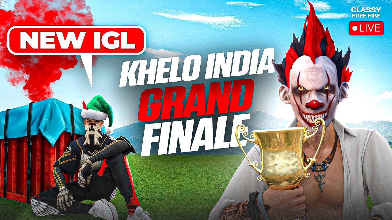 Tournament Grand Finale 🥵 Khelo India 🇮🇳  Classy Live 👽 #freefire #live #classyfreefire