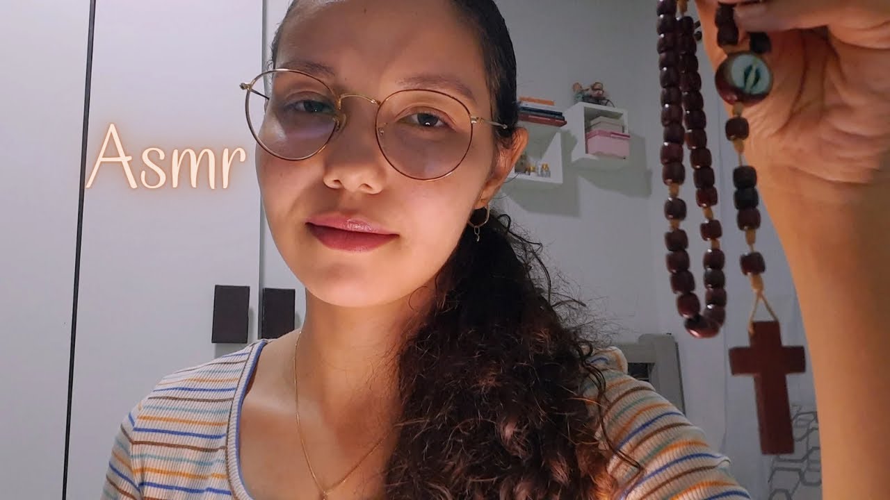 ASMR - Rezando o terço da batalha / você vai dormir rápido 💤