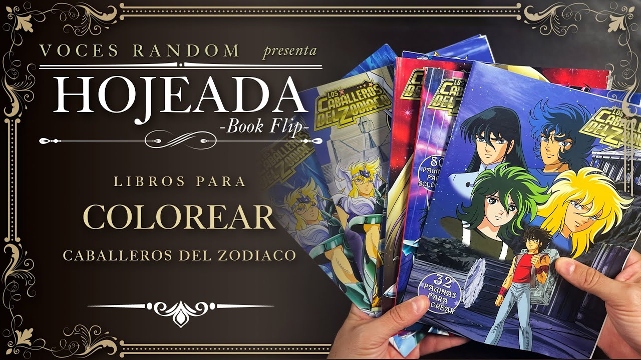 Saint Seiya LIBROS PARA COLOREAR (Great Moments Publishing) 📖 HOJEADA / BOOK FLIP