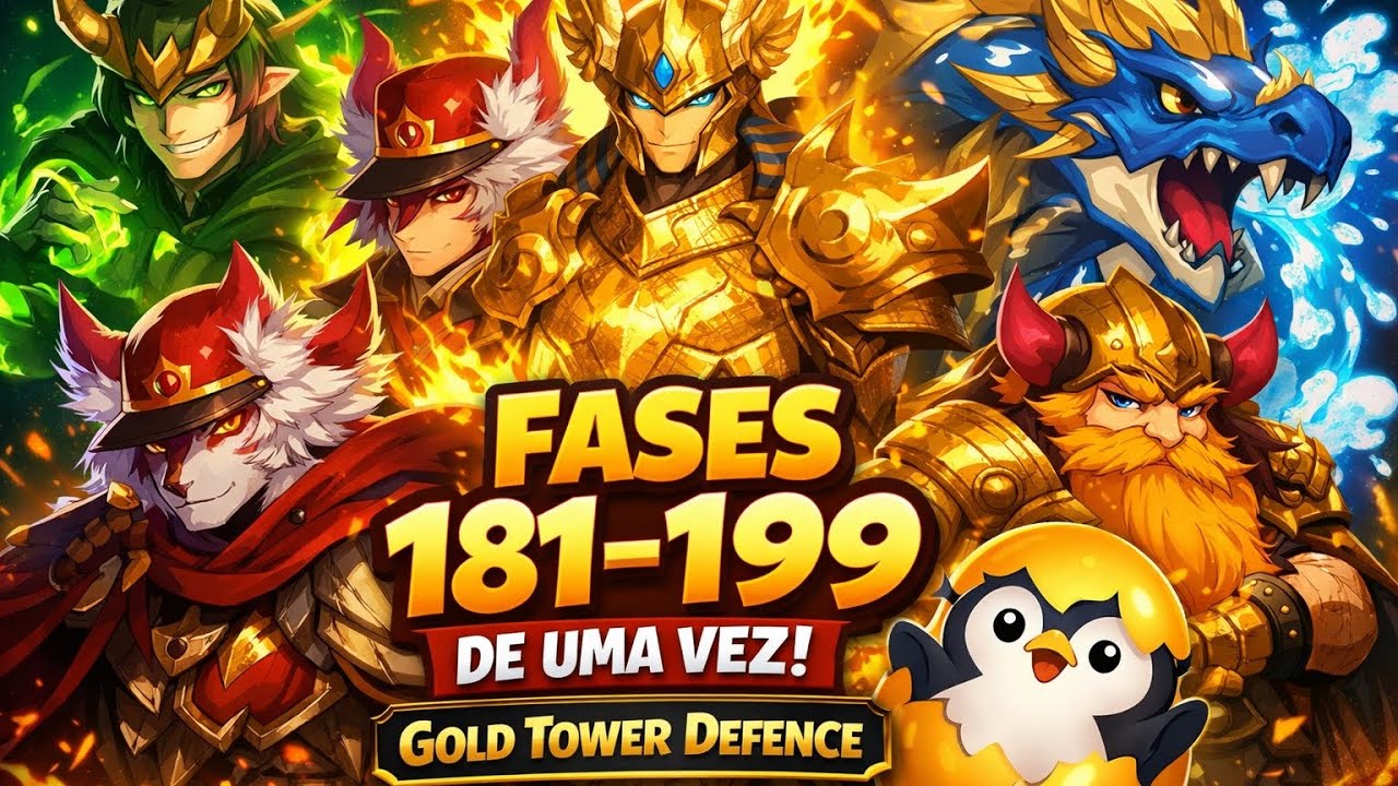 🏆 ZEREI DA FASE 181 ATÉ A 199 SEM PARAR! | Gold Tower Defence
