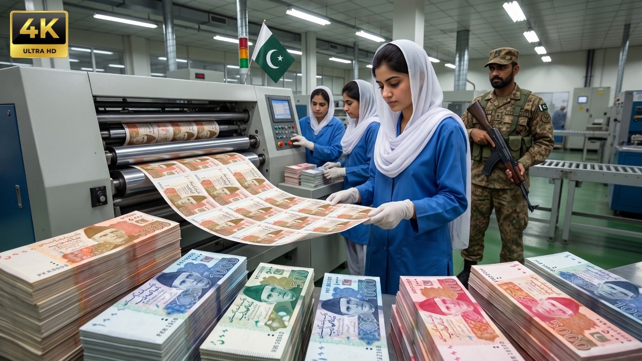 پاکستان میں 5,000 روپے کے نوٹ کیسے بنتے ہیں؟ پیسہ بنانے والی فیکٹری کے اندر کا راز دیکھیں!