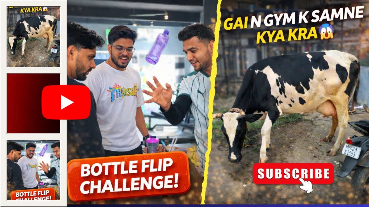 Aaj Ka Vlog Bottle Flip Challenge + Gym Ke Bahar Shocking Scene 😳|Aamir Vlogs 