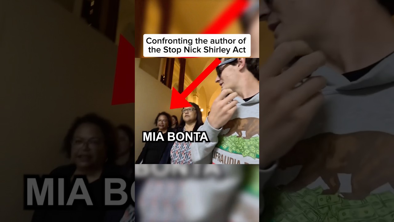 Confronting the author of the Stop Nick Shirley Act