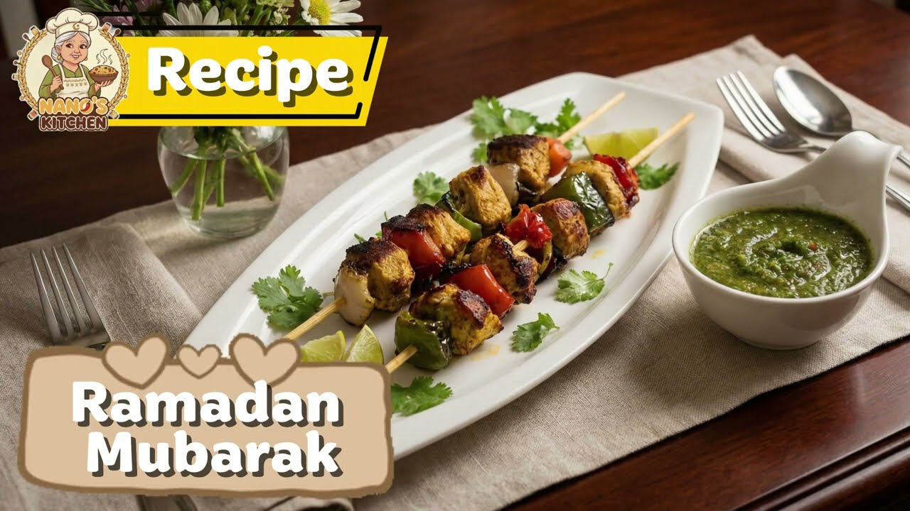 Easy Chicken Skewers (Shashlik) Recipe | Ramadan Special Iftar Idea 🌙