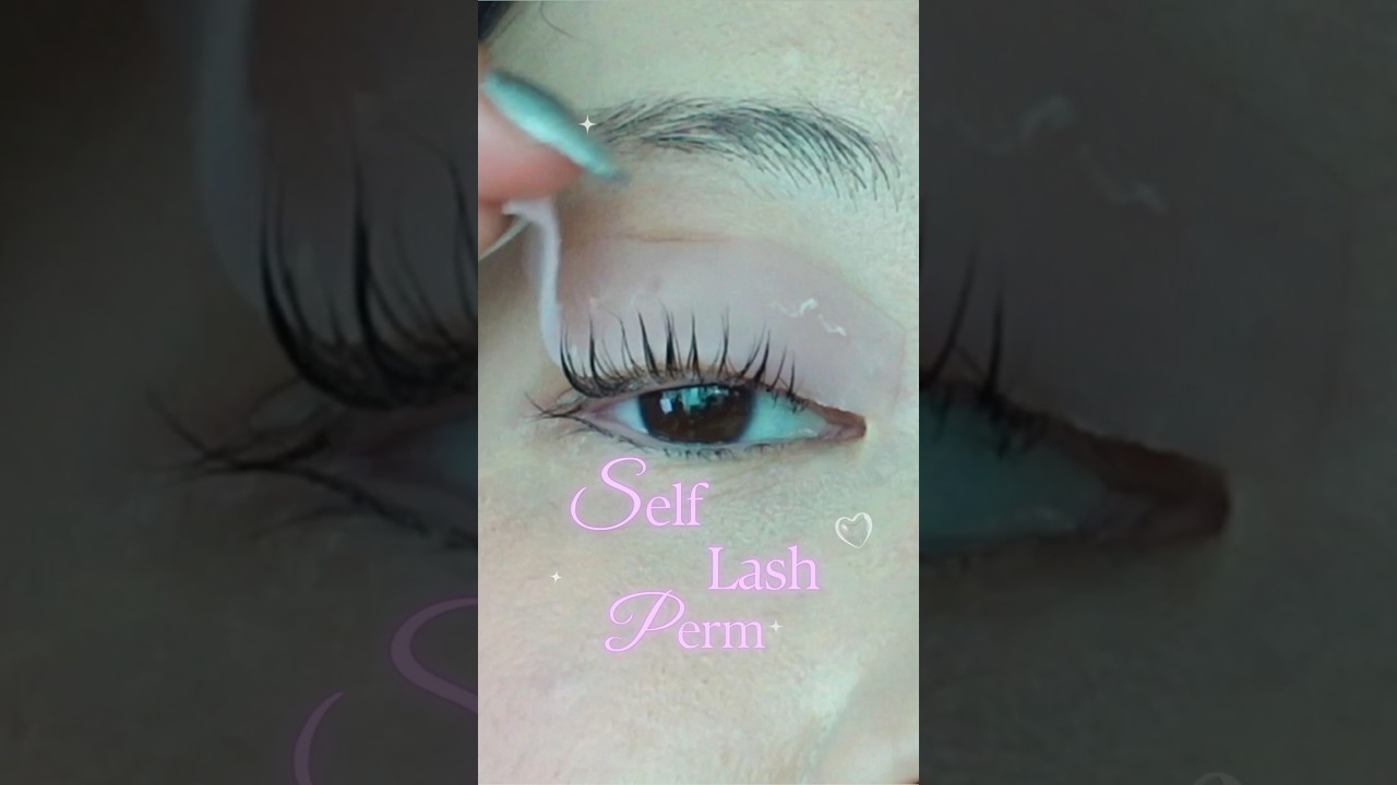 셀프 속눈썹 펌 해봤음! 👁️ Self Lash Perm  #셀프속눈썹펌 💈