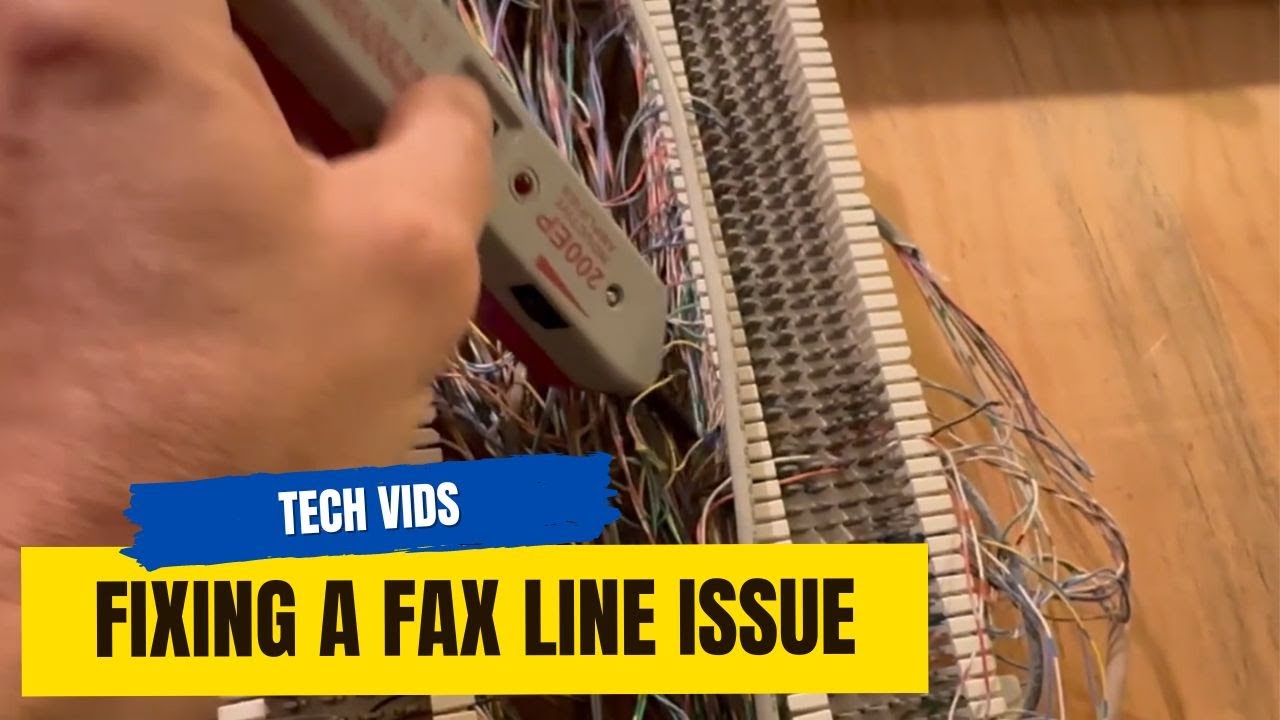 Fixing a fax issue after a VoIP install