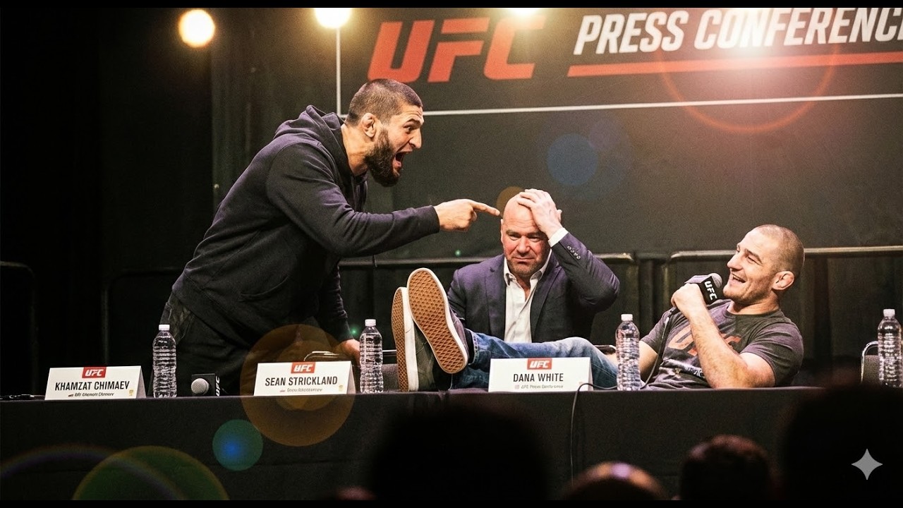 Khamzat Chimaev LOSES IT! Sean Strickland Laughs In His Face!