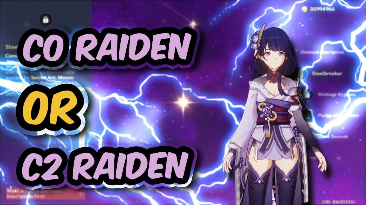 C0 OR C2 RAIDEN | DAMAGE COMPARISION 2024 | HOW MUCH IS THE DIFFERENCE