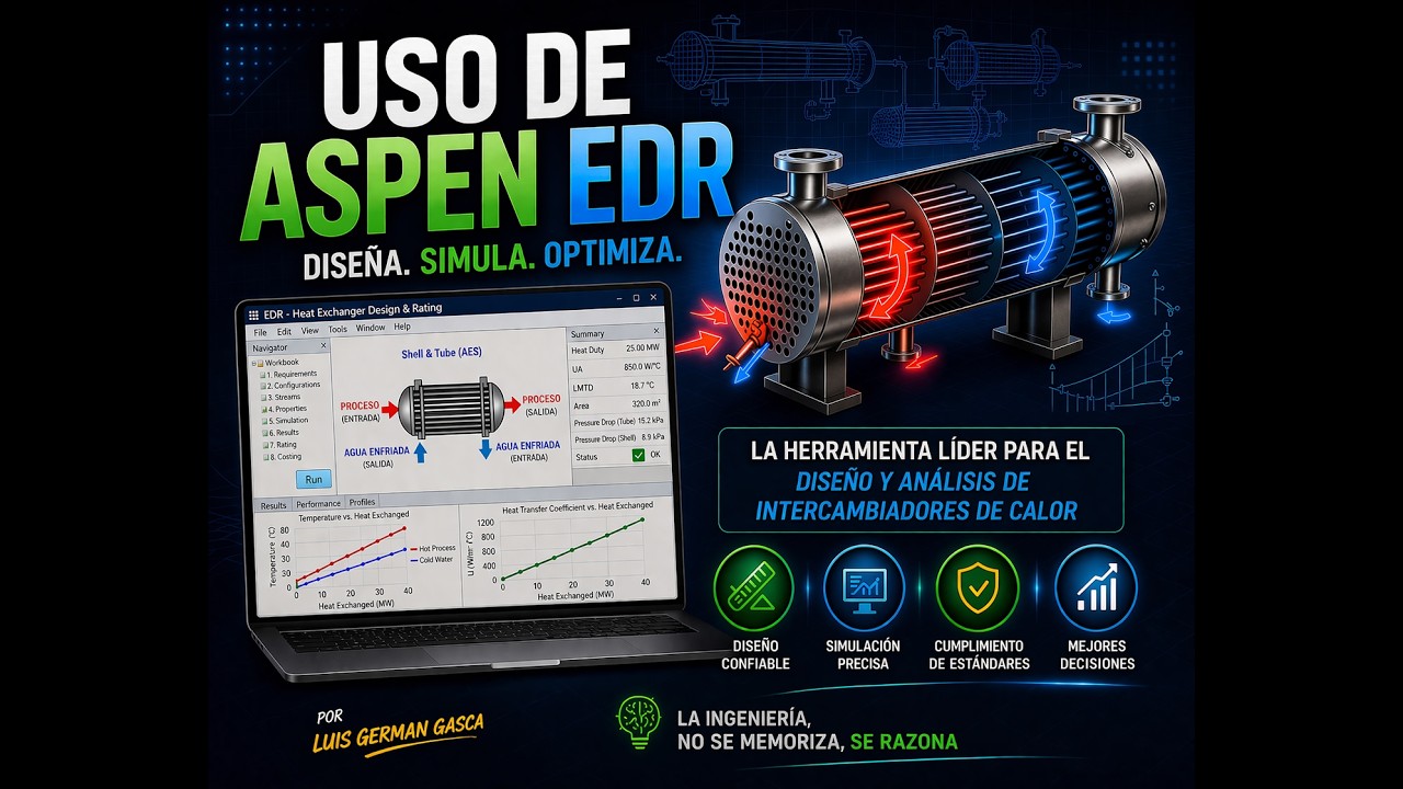Clase de diseño de equipos , uso de ASPEN EDR