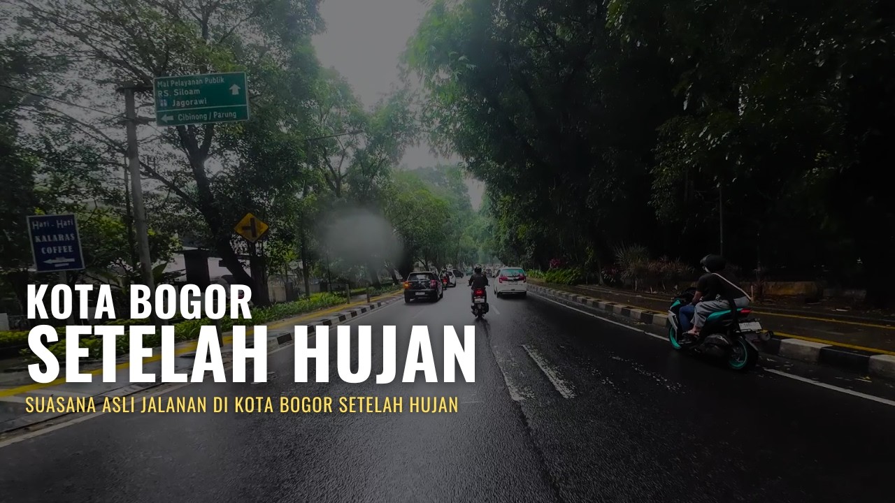 Motoran di Kota Bogor Setelah Hujan | Suasana dan Momen Syahdu | DJI Action 4