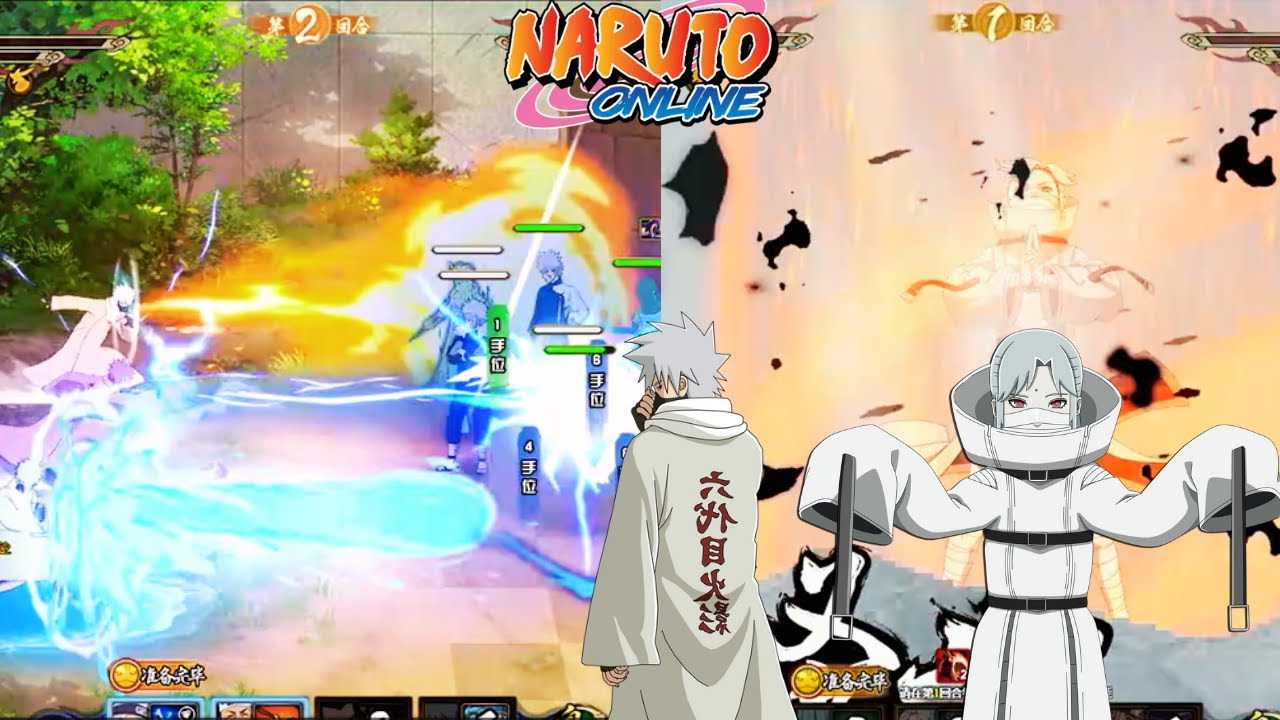 Naruto Online - Kakashi [6th Hokage] and Hiruko [Will of Sucessor] TRUE POWER