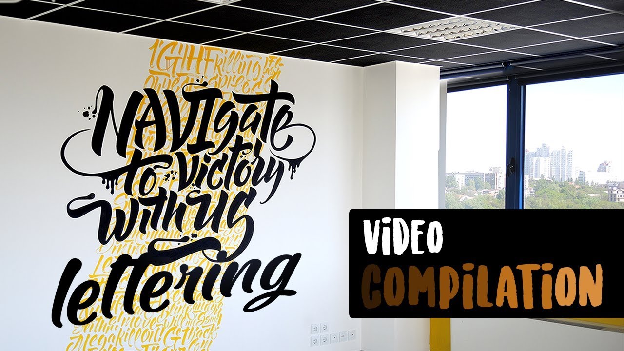 lettering mural -   mural lettering