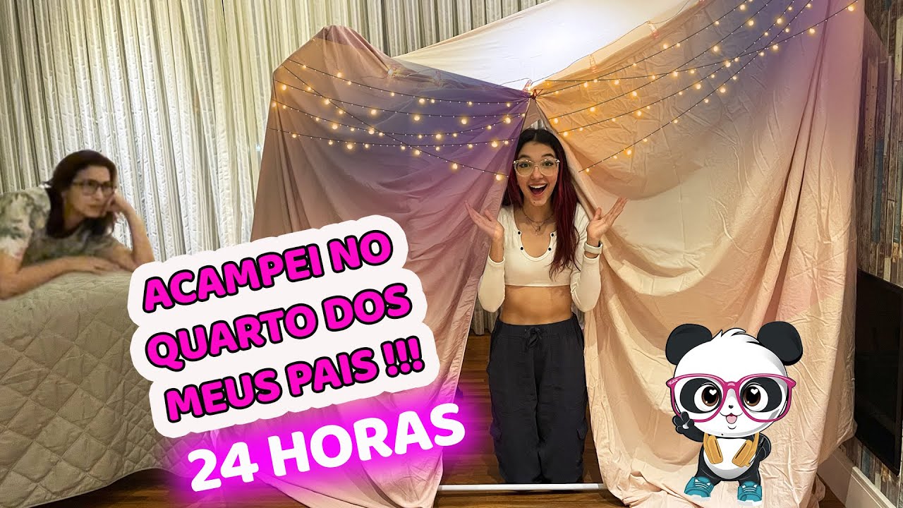 PASSAMOS UM DIA INTEIRO EM UMA CABANA NO QUARTO DOS MEUS PAIS | Luluca