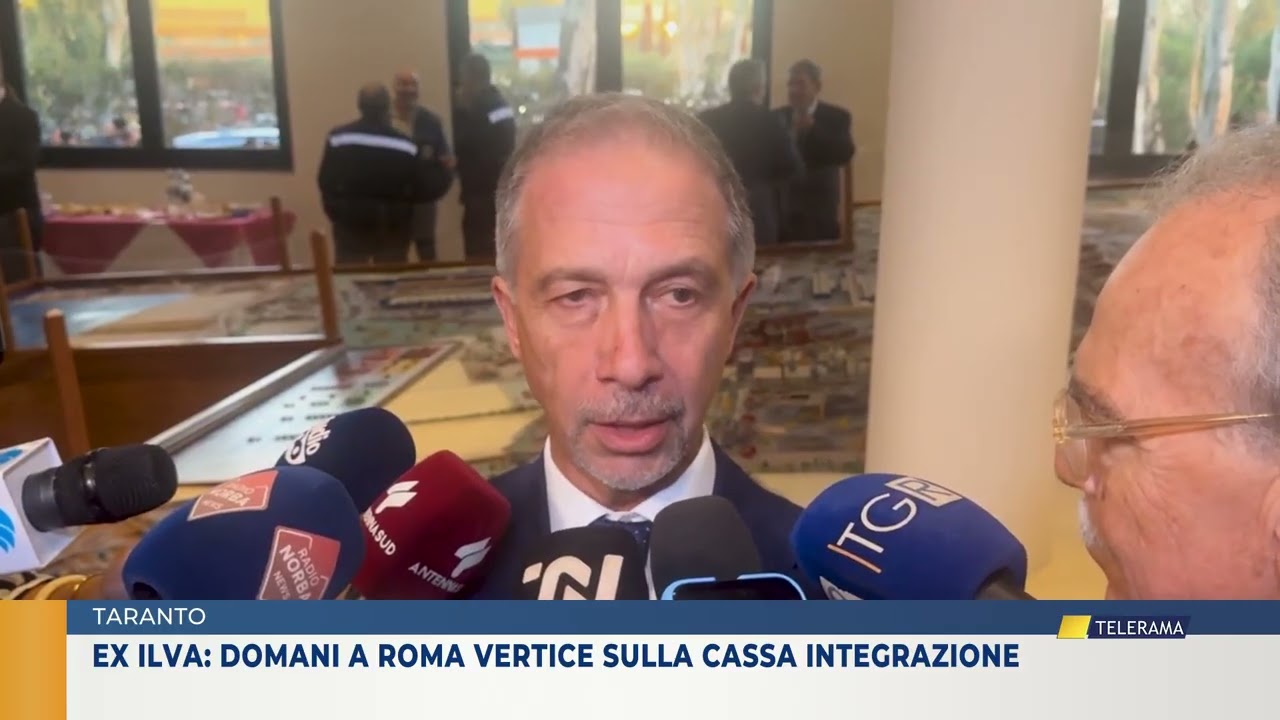 TARANTO Ex Ilva: domani a Roma vertice sulla cassa integrazione