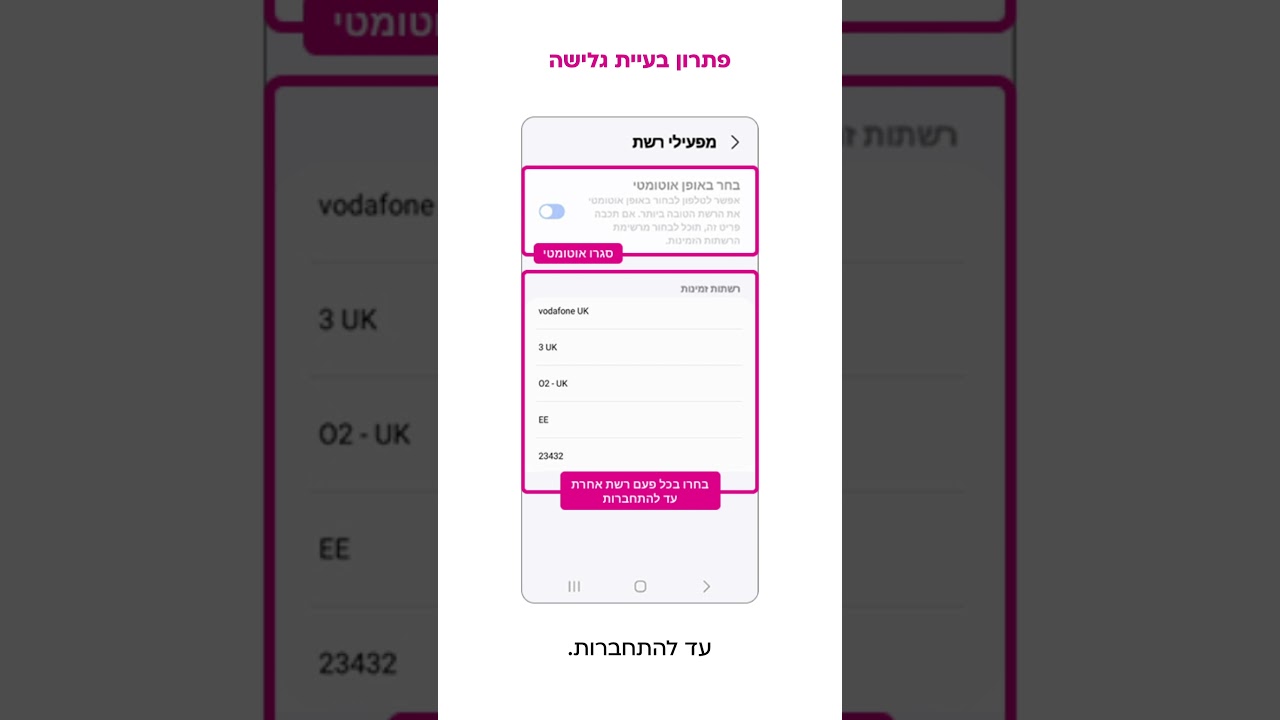 פתרון בעיית גלישה eSIM במכשירי סמסונג
