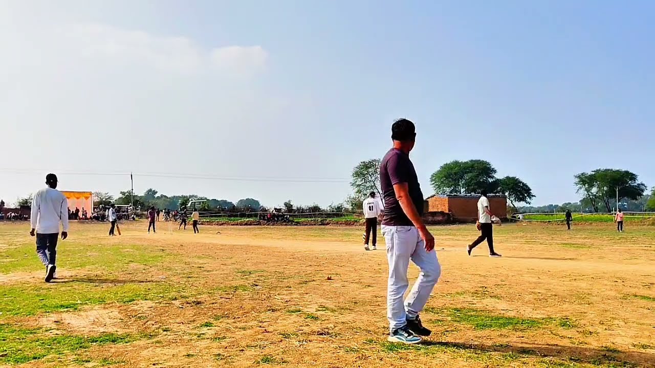 सुनमारी क्रिकेट स्टेडियम | नरगी वर्सेस पड़रिया | दूसरी टीम की बल्लेबाज़ी