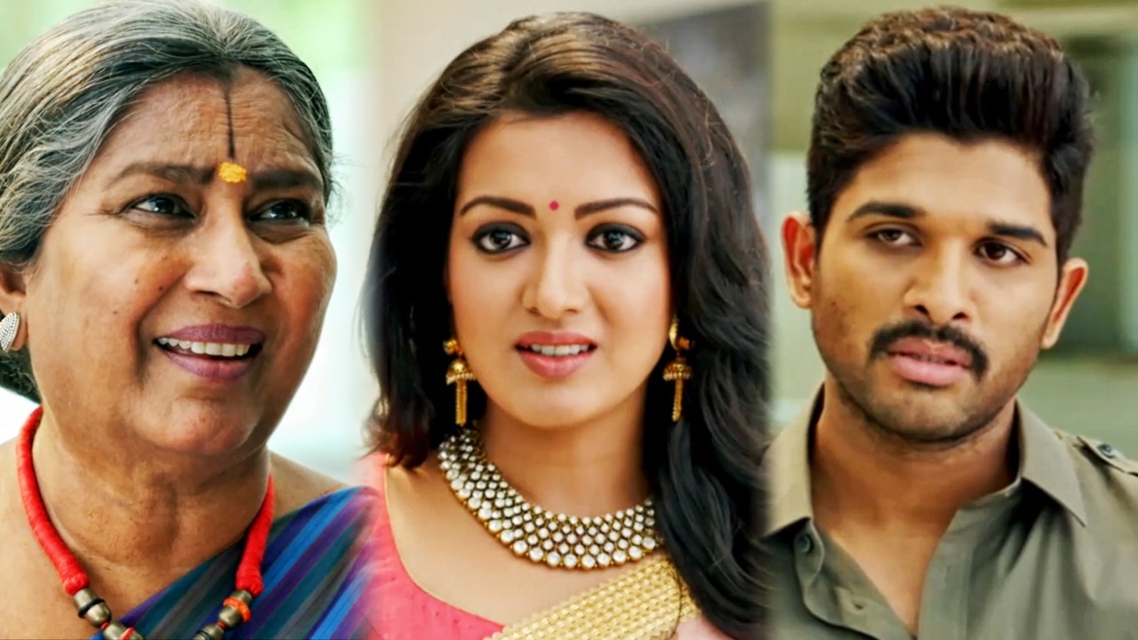 अल्लू अर्जुन की दादी कैथरीन ट्रेसा की इंग्लिश को घटिया बोलती है | Sarrainodu Movie Best Scene