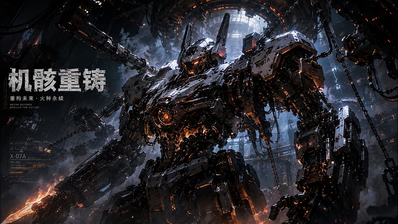 🔥機骸重鑄合集：從一堆廢鐵，到一支軍團 | 機骸重鑄 | AI Mecha Anime（更新链接留言置顶）