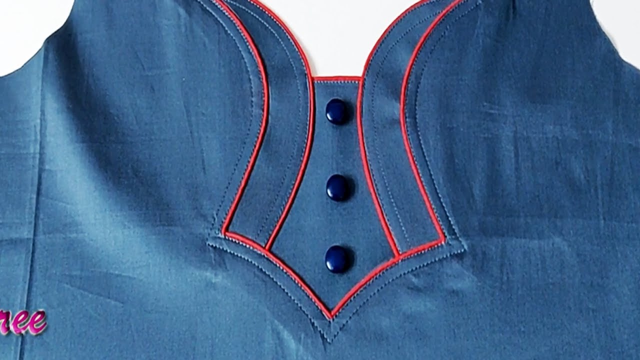 Wow.... ये गजब का नैक डिजाइन है || Simple Stylish Kurti Neck Design Cutting and Stitching