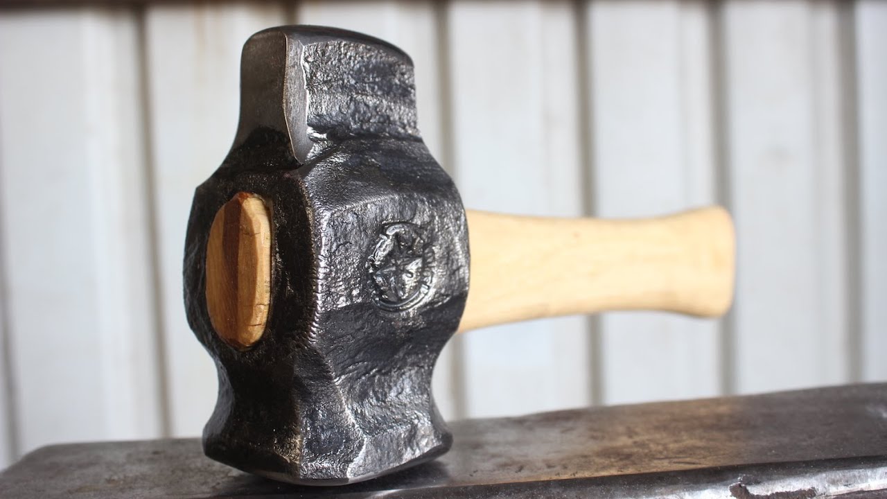 Forging A Straight Peen Blacksmith Hammer For Bladesmithing, Knifemaking, Old World, Step By Step